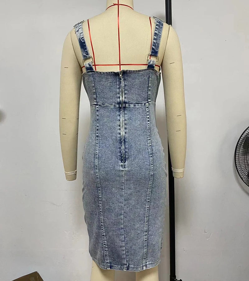Sammy Jackson™ Nova Sukienka Jeansowa | Modna i Codzienna