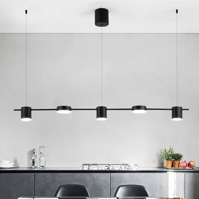 Nowoczesna aluminiowa lampa wisząca - AuraDrum