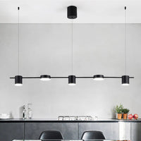 Nowoczesna aluminiowa lampa wisząca - AuraDrum