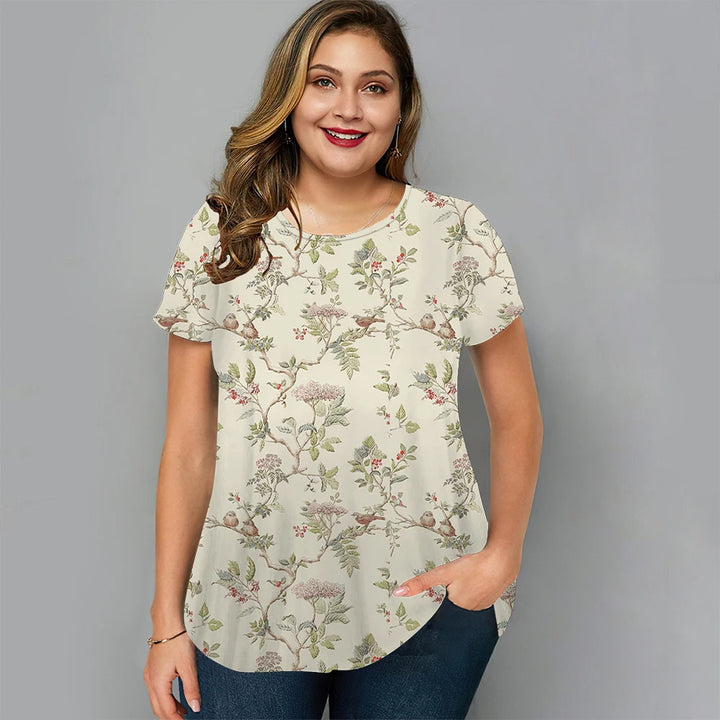 Sammy Jackson™ Loïs Plus-Size T-Shirt | Cheerful & Summery