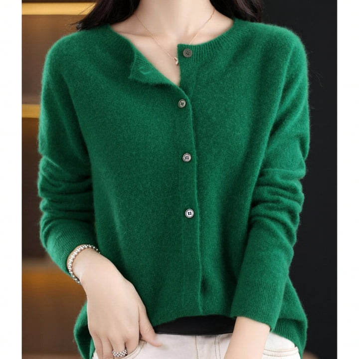 Women's Crew Neck Cardigan – Amalia