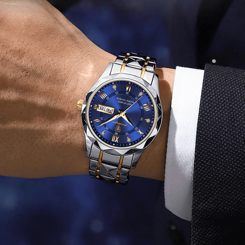 Stijlvol Herenhorloge in Roestvrij Staal - LumiSteel