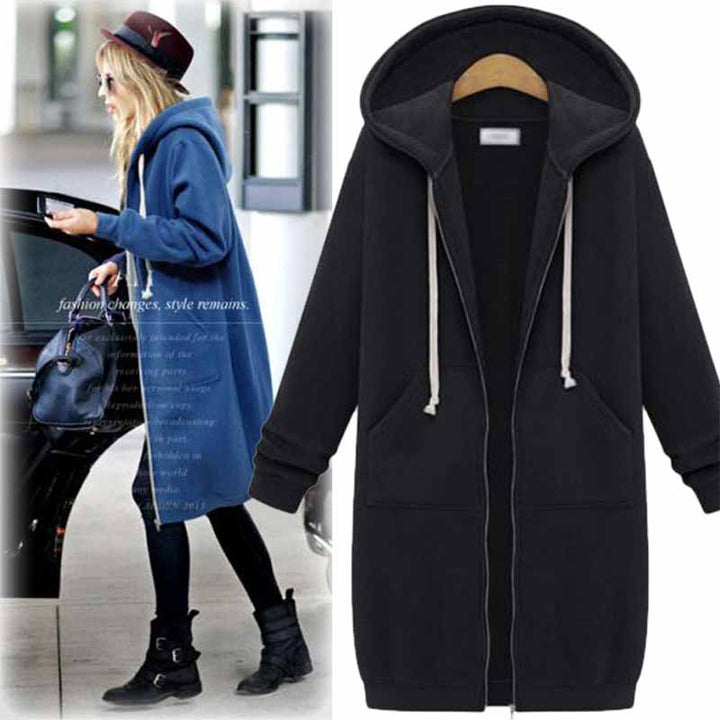 Casual Lang Damesvest - CozyZip