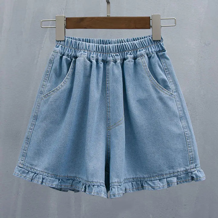 Sammy Jackson™ Linde Krótkie Spodnie Plus Size | Denim i Modne