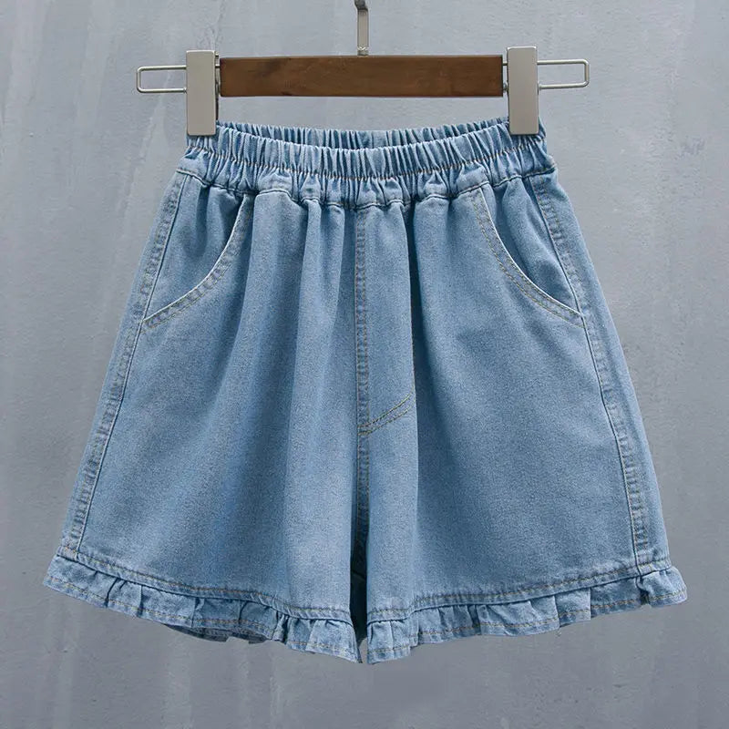 Sammy Jackson™ Linde Krótkie Spodnie Plus Size | Denim i Modne