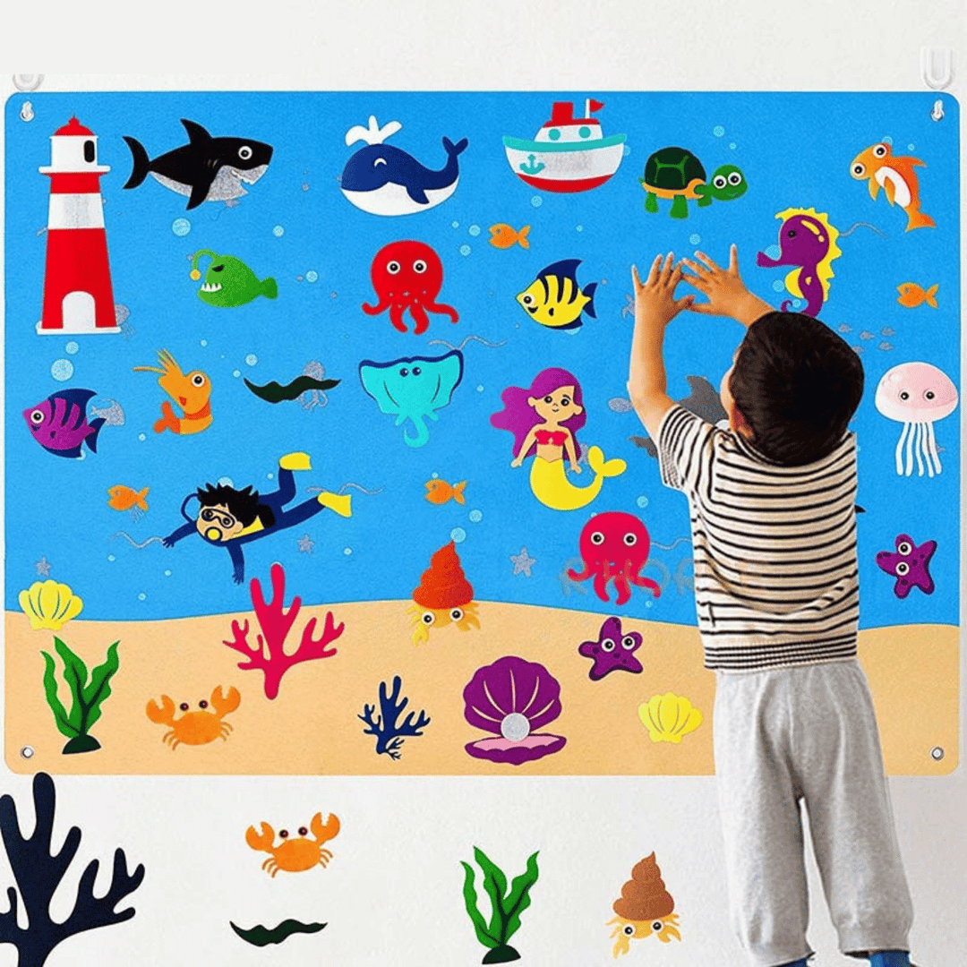 Toddler Felt Play Board - FeltAdventure