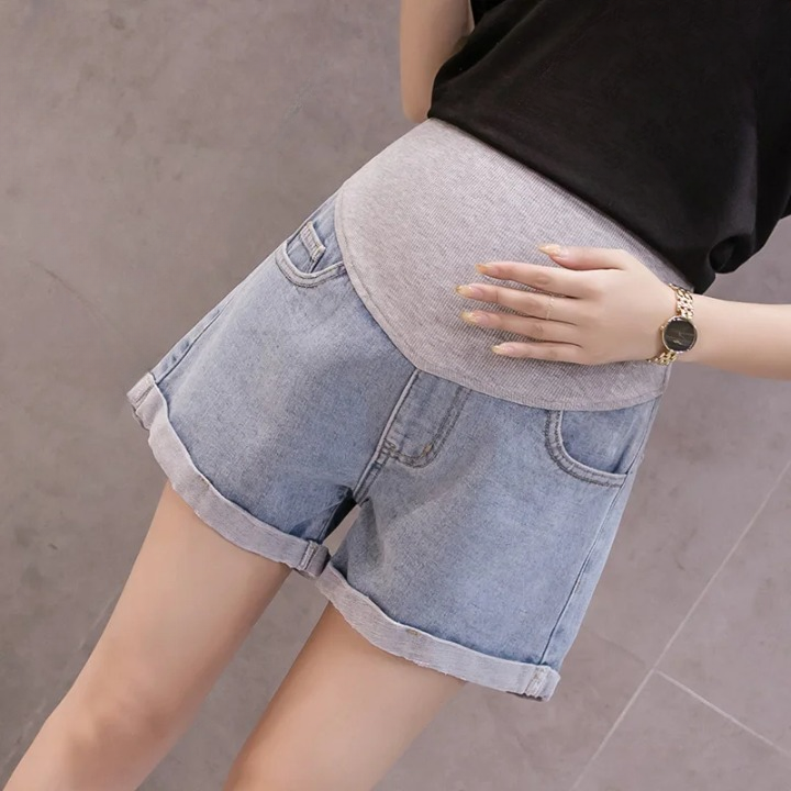 Sammy Jackson™ Szorty ciążowe Natasja | Denim i komfortowe