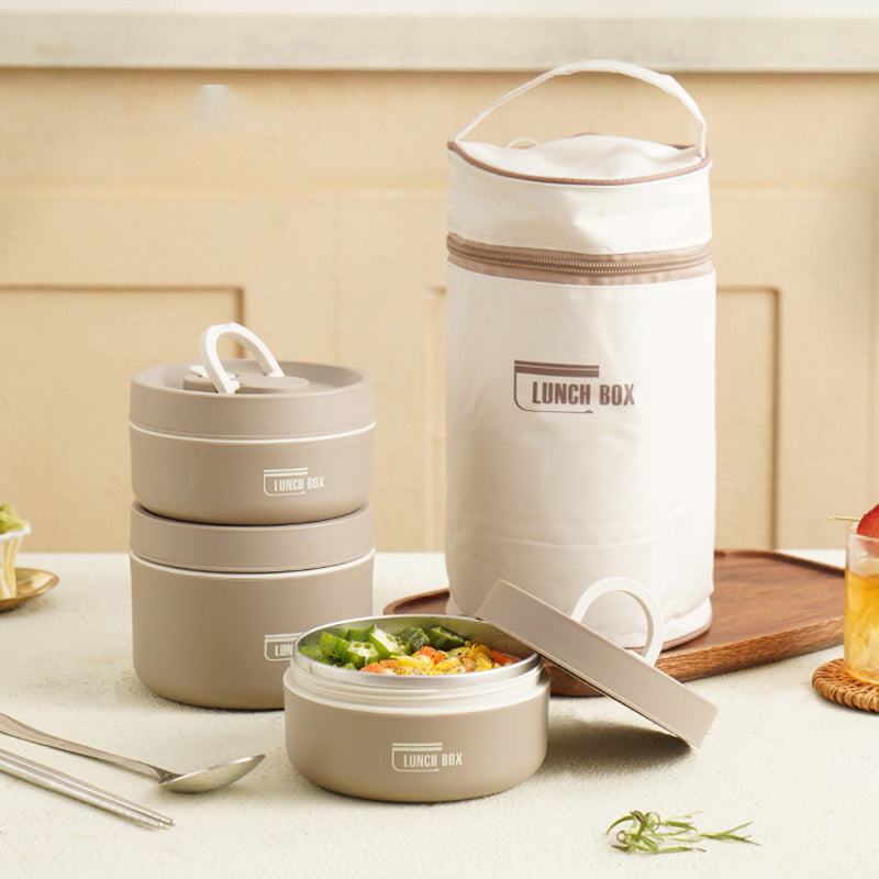 Meerlagige Geïsoleerde Lunchbox met GRATIS Draagtas - ThermoBox