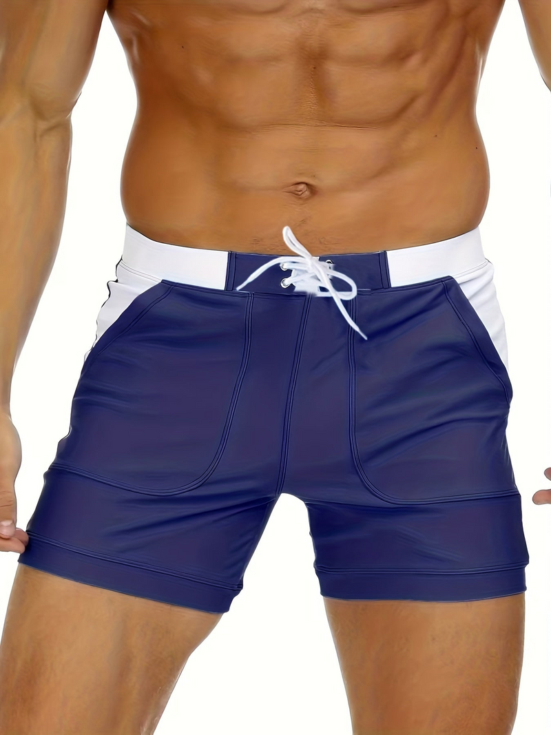 Quick-drying men's swim shorts with breathable design – Elias