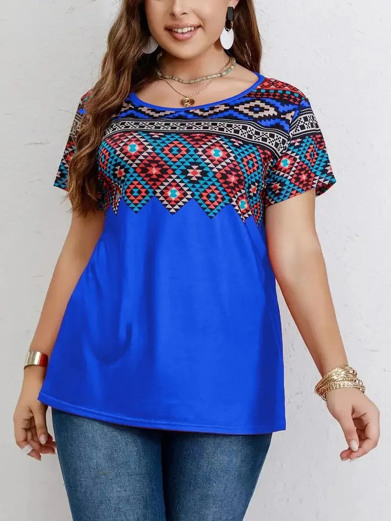 Sammy Jackson™ Luna Plus-Size T-Shirt | Casual & Cheerful