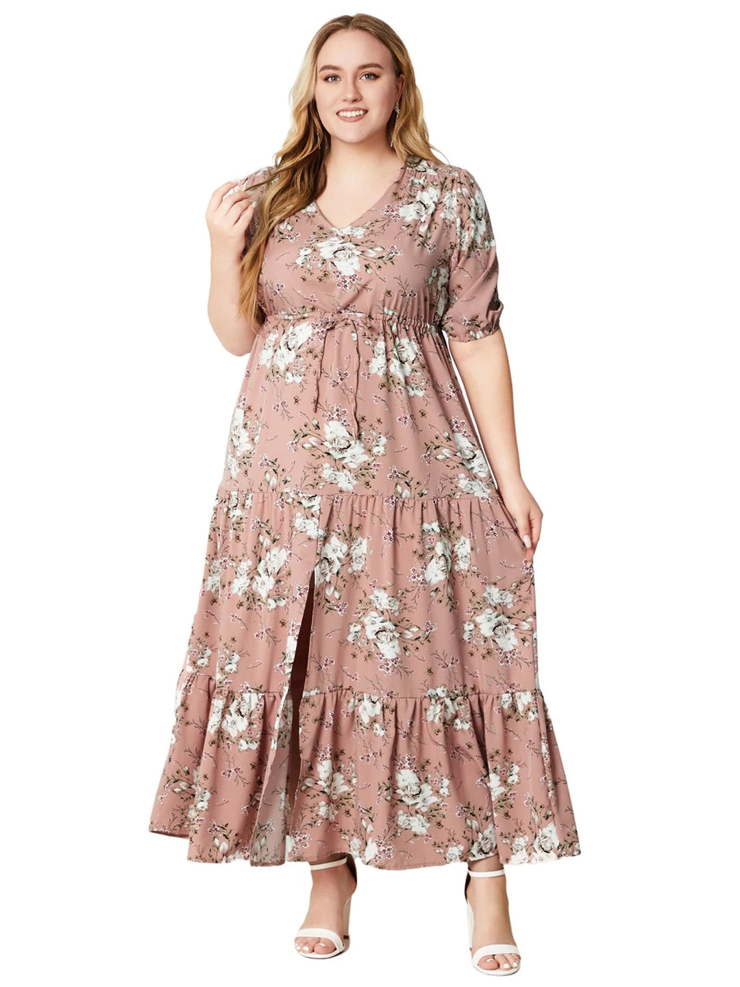Sammy Jackson™ Marga Plus-Size Summer Dress | Stylish & Floral