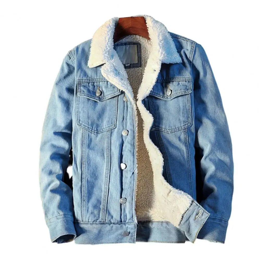 Heren Denimjas met Warme Fleecevoering – Tobias