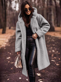 Women's trench coat with belt & double button closure – Clara