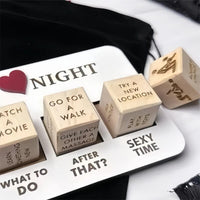 Luxe Houten Date Night Dobbelstenen Set - Creatieve en Spannende Date Ideeën - Verassingsspel