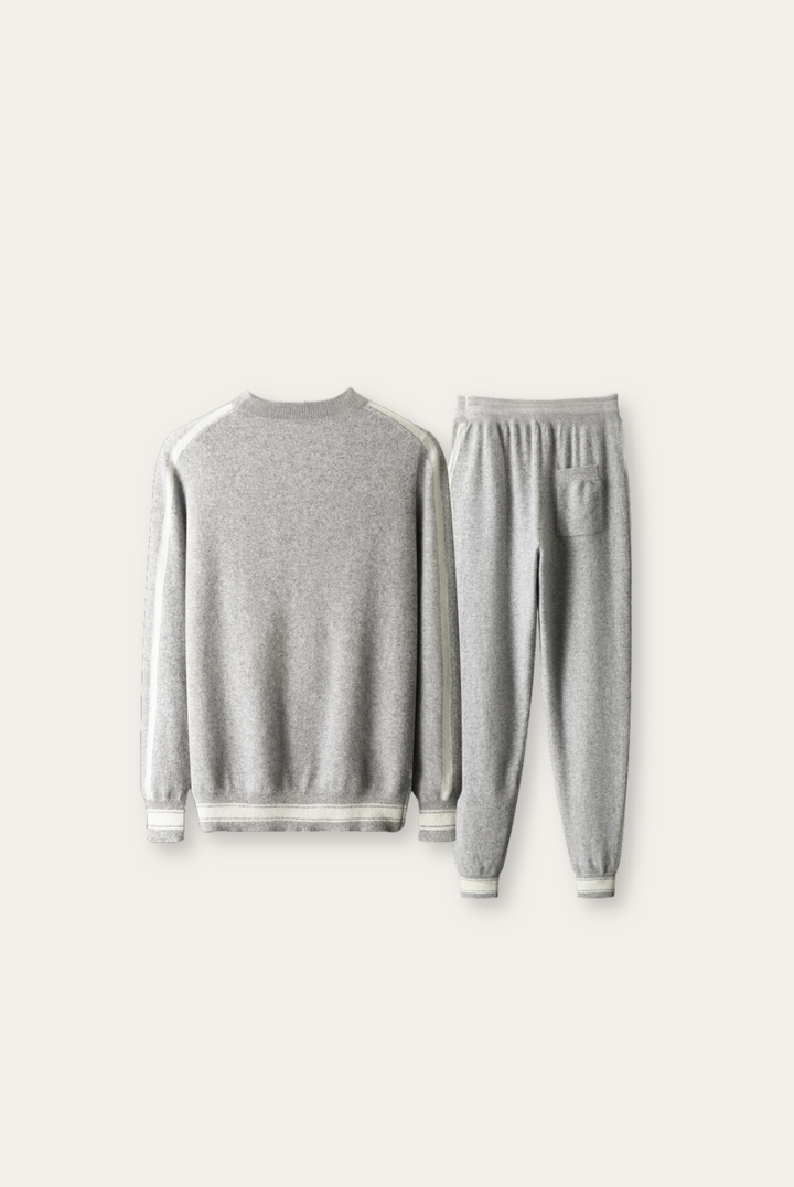 Light Gray Cashmere Merino Wool Set – Romano