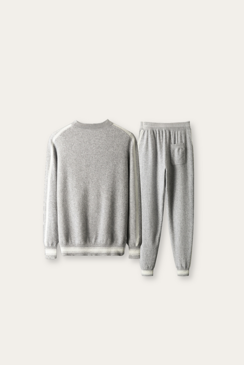 Light Gray Cashmere Merino Wool Set – Romano