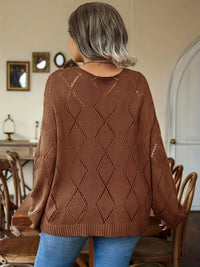 Oversized Dames Gebreide Trui in Plus Size – Marietta