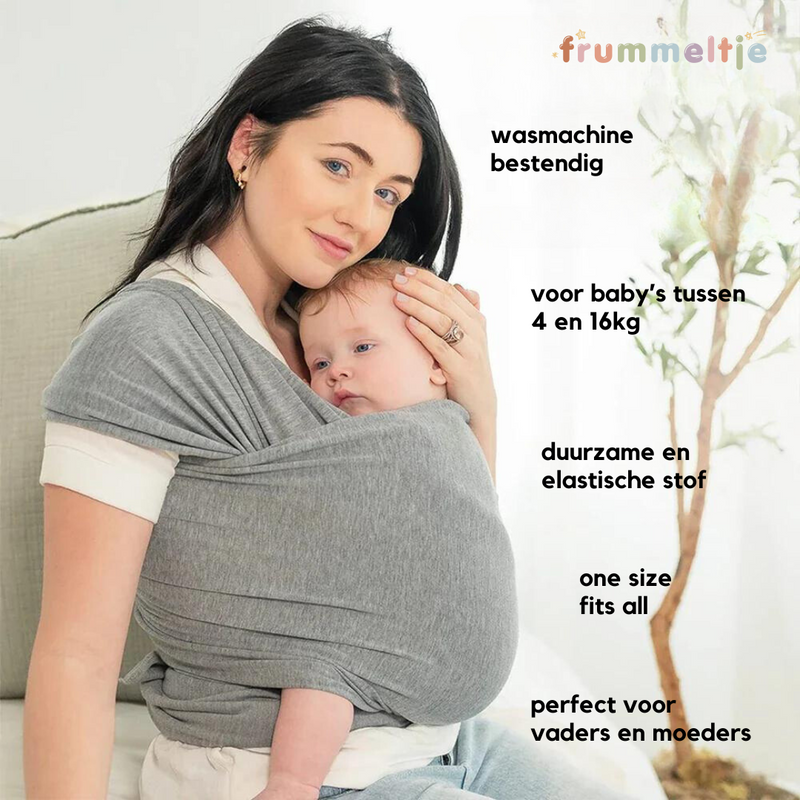 Back-Supporting Baby Wrap Carrier - CuddleWrap