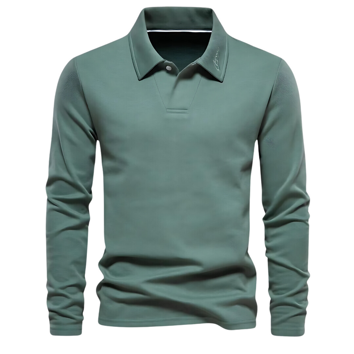 Men's Long Sleeve Polo Shirt - Vince