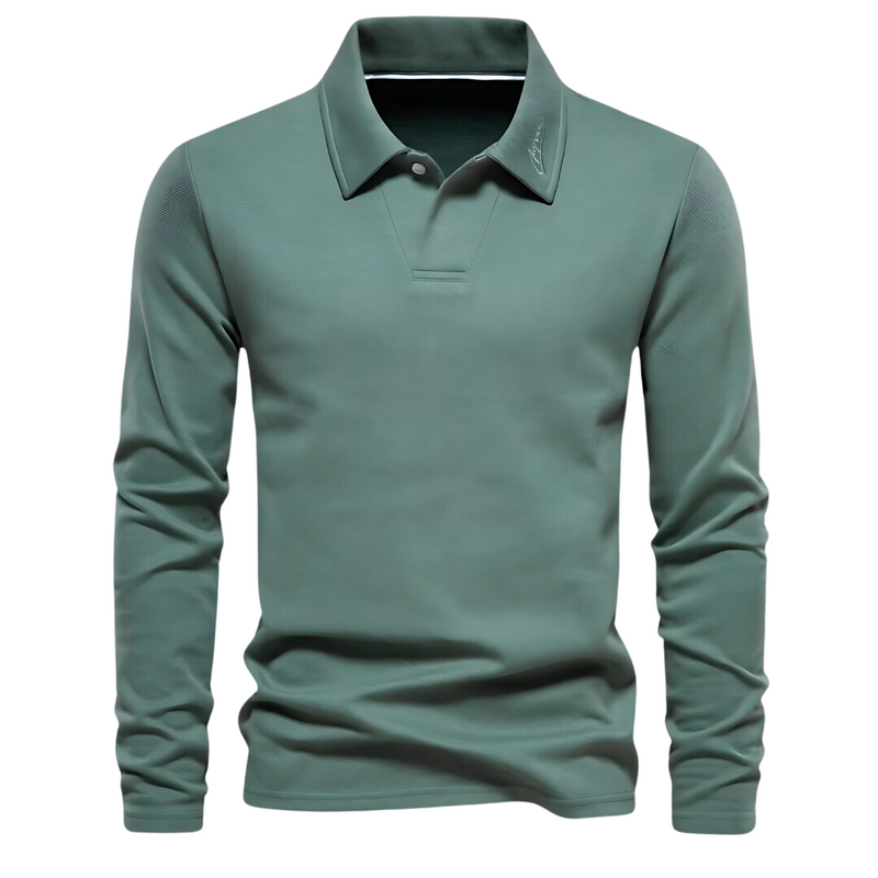 Men's Long Sleeve Polo Shirt - Vince