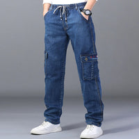 Sammy Jackson™ Winterjeans | Warme plus size spijkerbroek met meerdere zakken