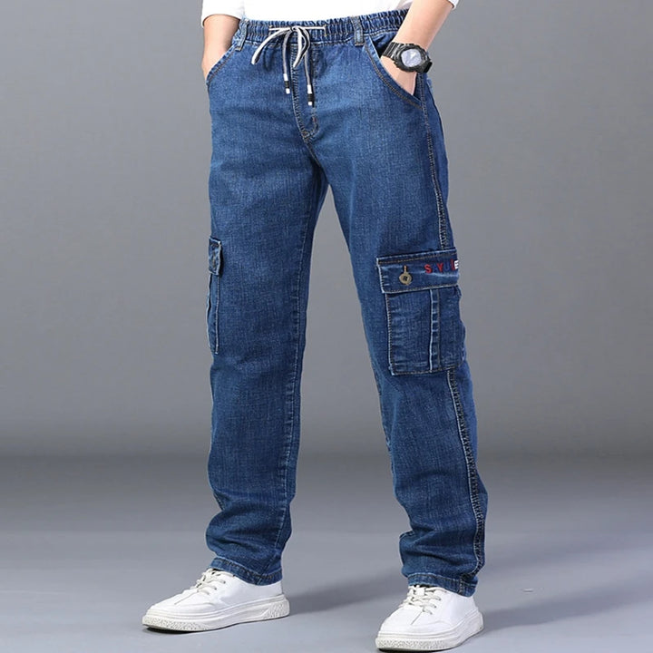 Sammy Jackson™ Winterjeans | Warme plus size spijkerbroek met meerdere zakken