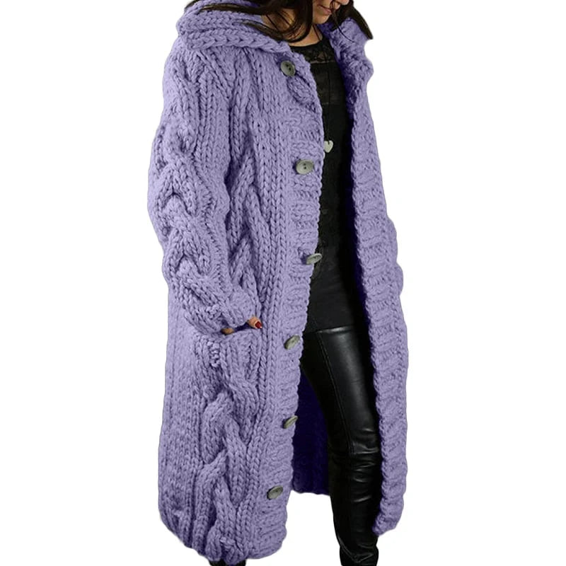 Comfortable Thick Knitted Cardigan - Emma