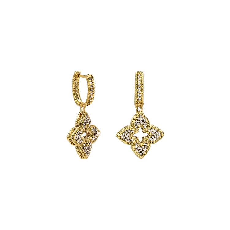 Sparkling Flower Earrings - Florabelle