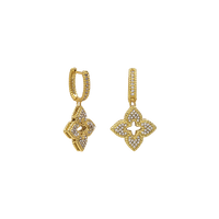 Sparkling Flower Earrings - Florabelle