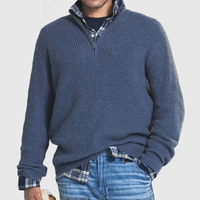 Casual Men's Sweater with Zipper - Max