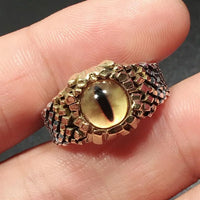 Adjustable Snake Ring with Demon Eye - Damon