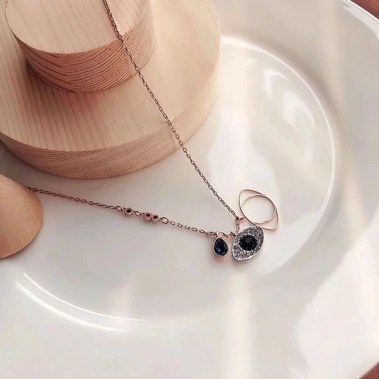 Evil Eye Necklace and Bracelet Set - Amira