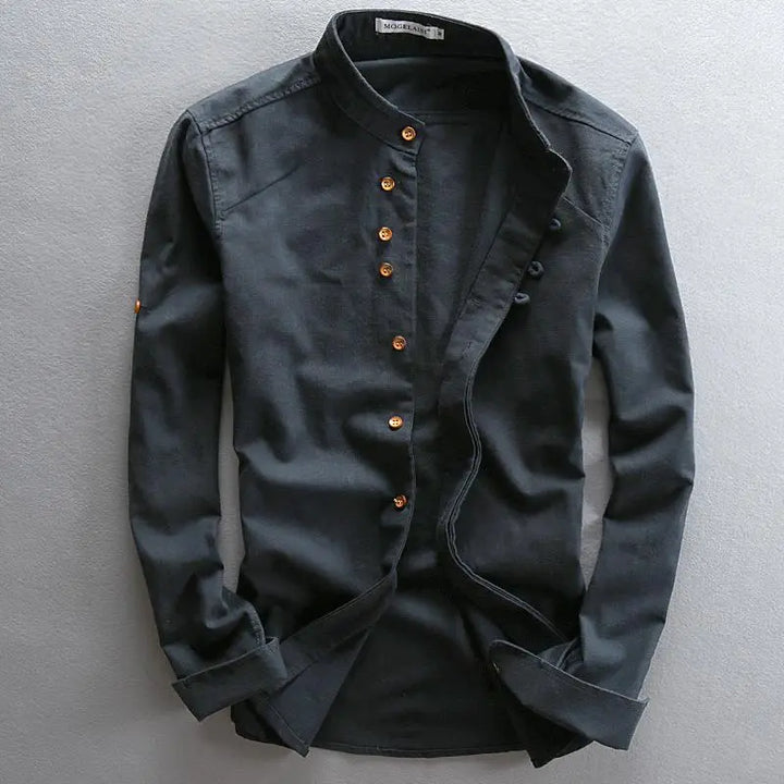 Stylish men's casual shirt with button closure - Benno