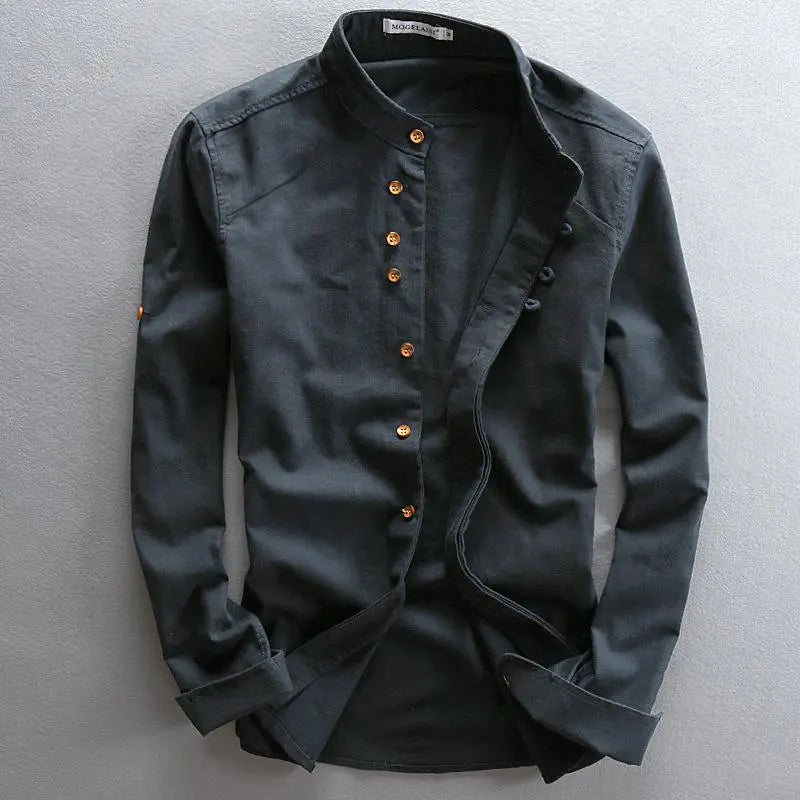 Stylish men's casual shirt with button closure - Benno