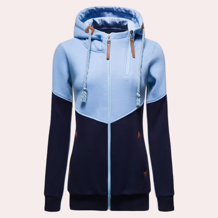 Sporty Women's Vest with Zipper - Nora