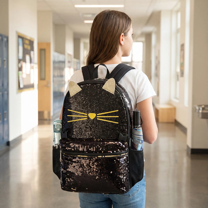 3-Delige Schoolset Met Dierenmotief - Purrisa