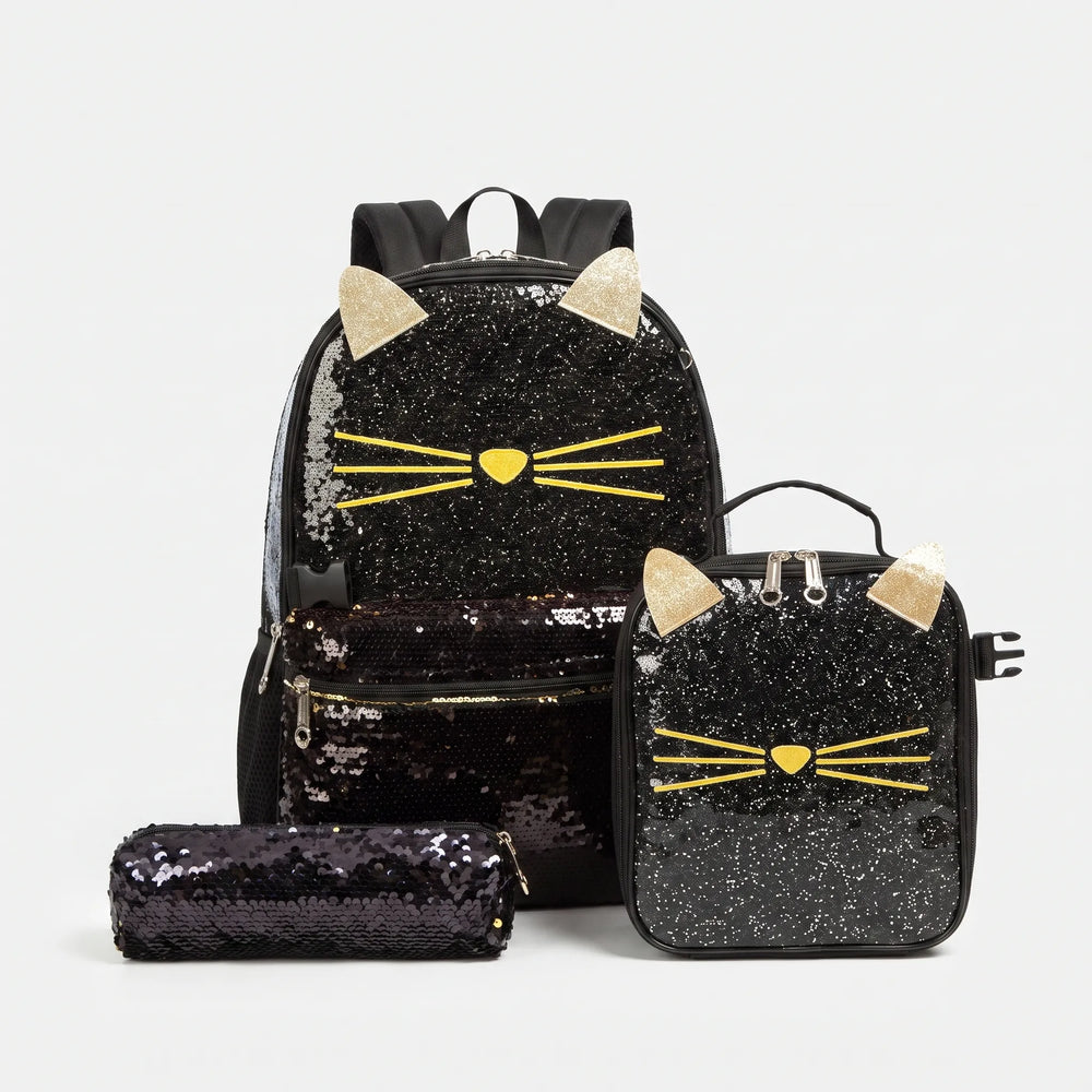 3-Delige Schoolset Met Dierenmotief - Purrisa