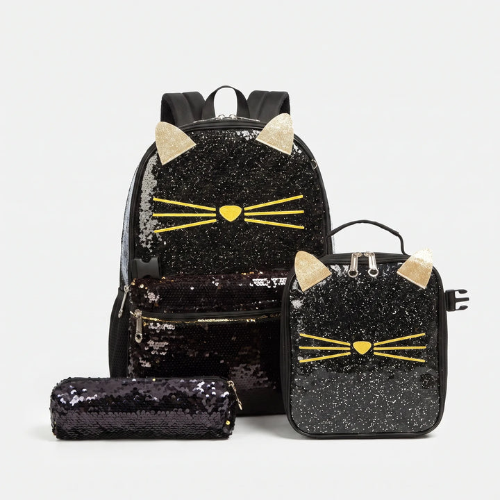 3-Delige Schoolset Met Dierenmotief - Purrisa