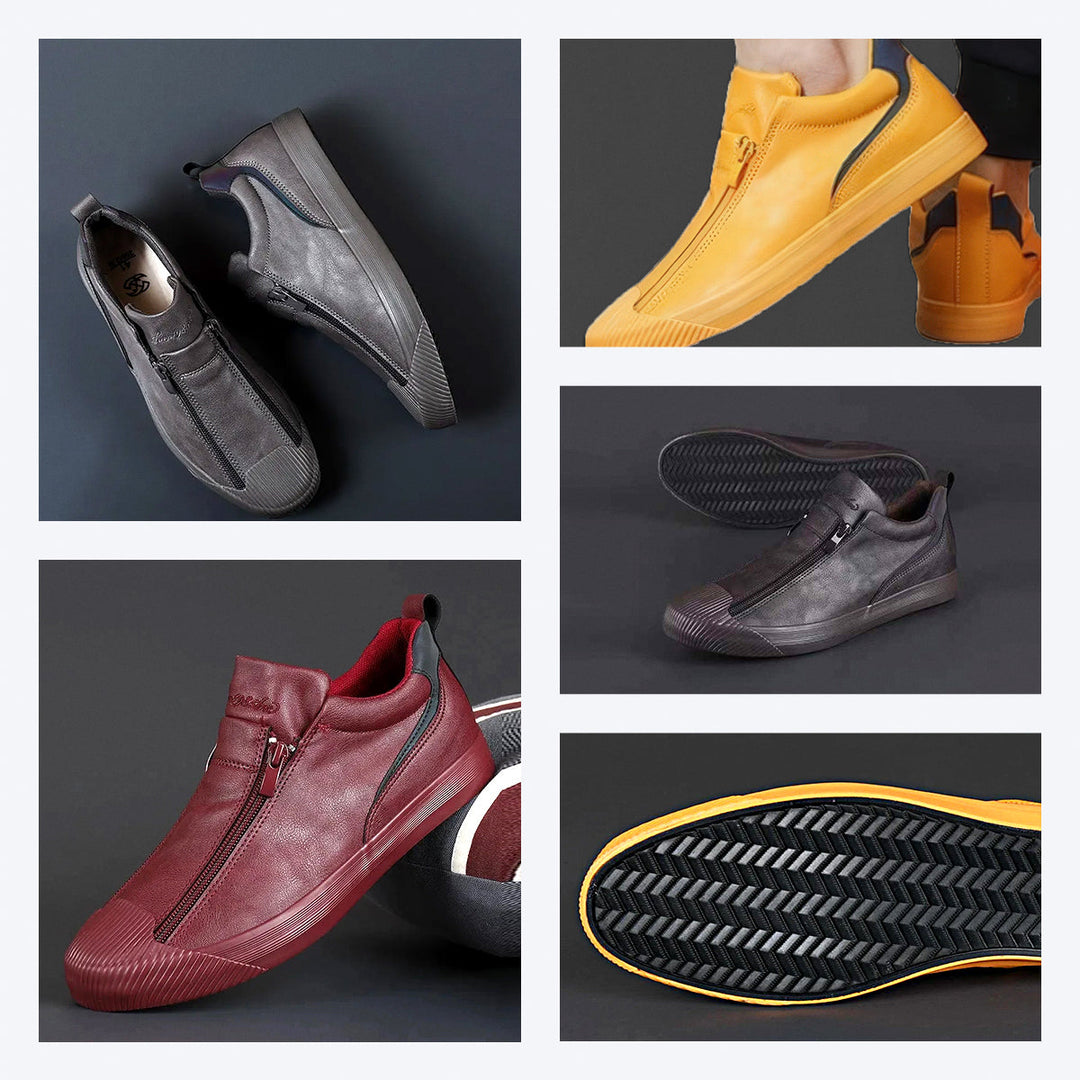 Men's Sneakers with Zipper and Comfort – Noah