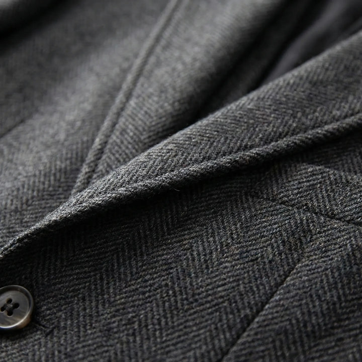 3-Piece Herringbone Patterned Suit - Leonard