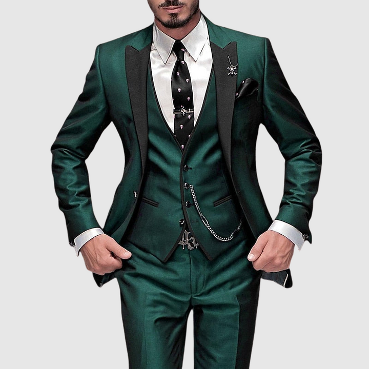 3-Piece Slim Fit Formal Suit - Seth