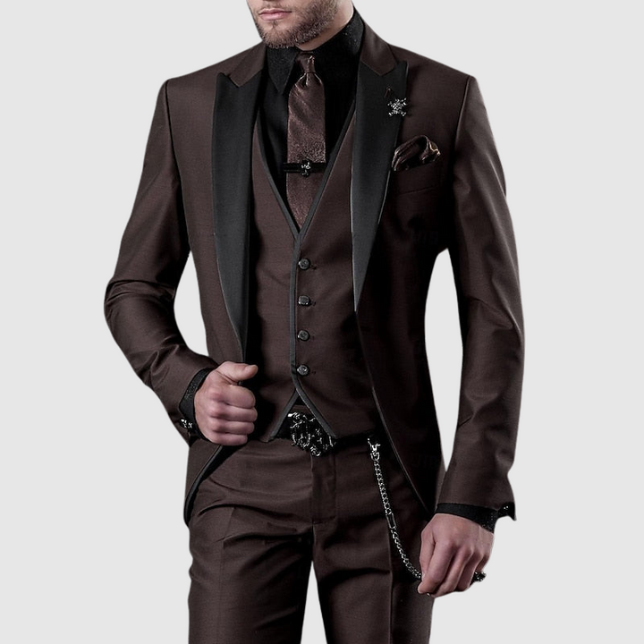3-Piece Slim Fit Formal Suit - Seth