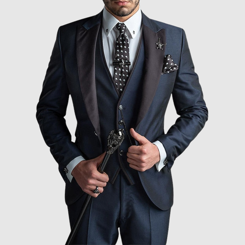 3-Piece Slim Fit Formal Suit - Seth