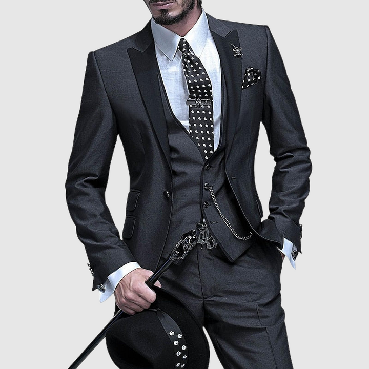 3-Piece Slim Fit Formal Suit - Seth