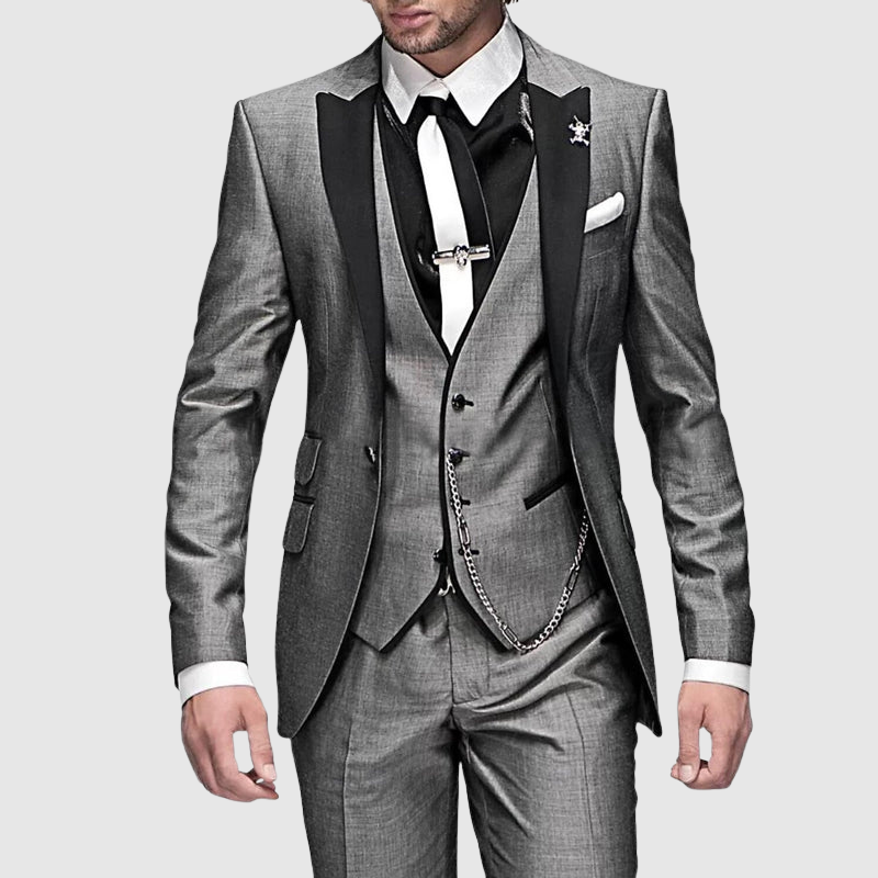 3-Piece Slim Fit Formal Suit - Seth