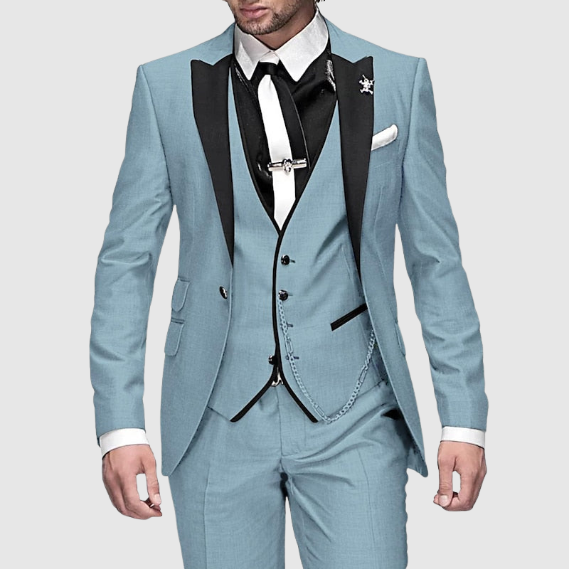 3-Piece Slim Fit Formal Suit - Seth