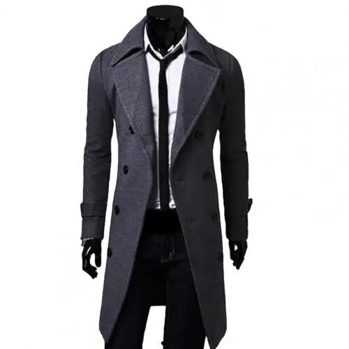 Sammy Jackson™ Britse Trenchcoat| Winddichte jas met dubbele rij knopen