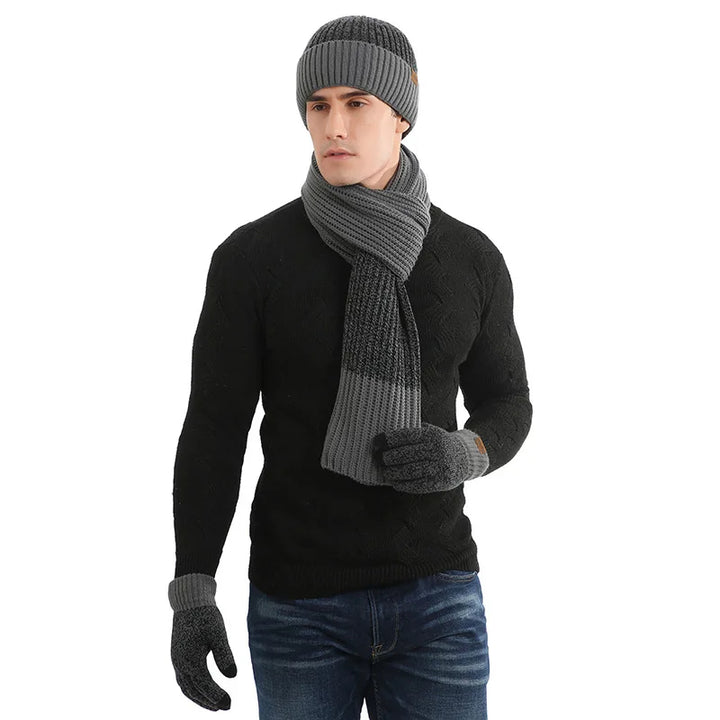 Sammy Jackson™ Gebreide Set | Met wollen muts, handschoenen en sjaal!