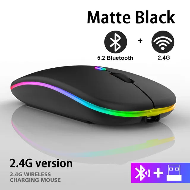 Sammy Jackson™ Wireless LED Mouse | Rechargeable Bluetooth Mouse