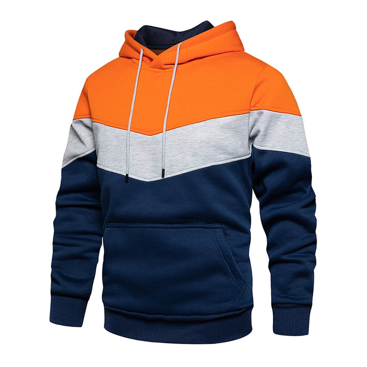 Bluza z kapturem Sammy Jackson™ Patchwork | Ciepły polar streetwear